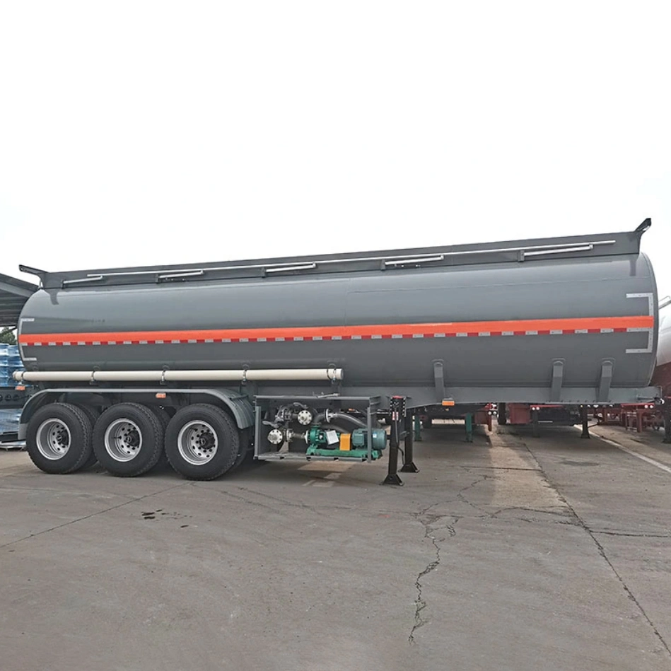 Chemical Acid Liquid Trucks 28t HCl Chemical Acid Liquid Drink Water Carbon Steel Lined PE Tank with Acid Chemical Pump