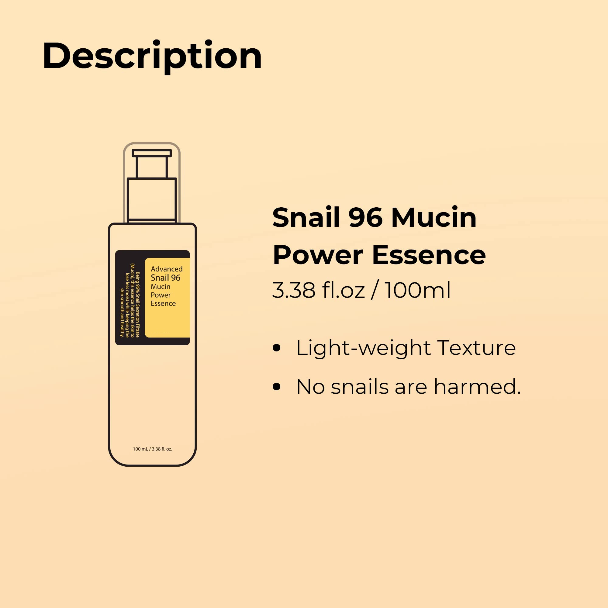 Beauty Cosmetics Skin Care Sensitive Muscle Snail 96 Mucin Power Essence