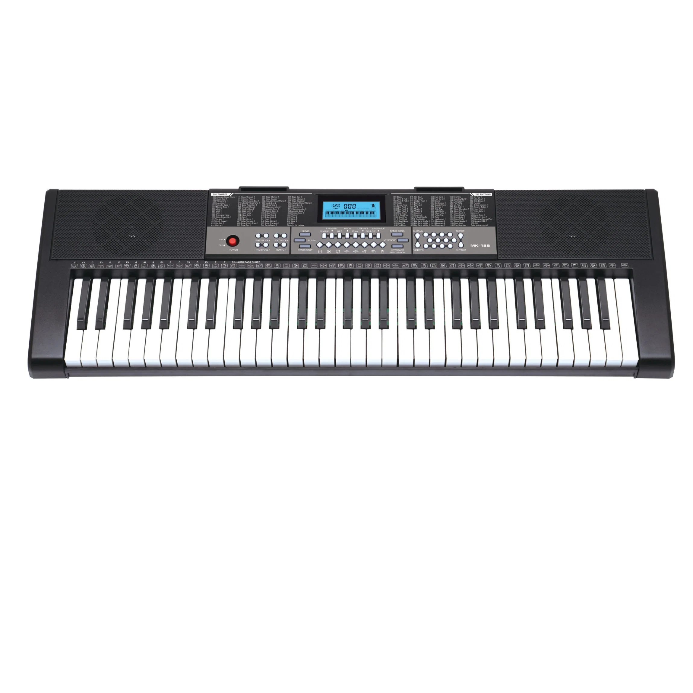 Professional 61 Keys LCD Display Electric Organ Piano Keyboard (MK-188)
