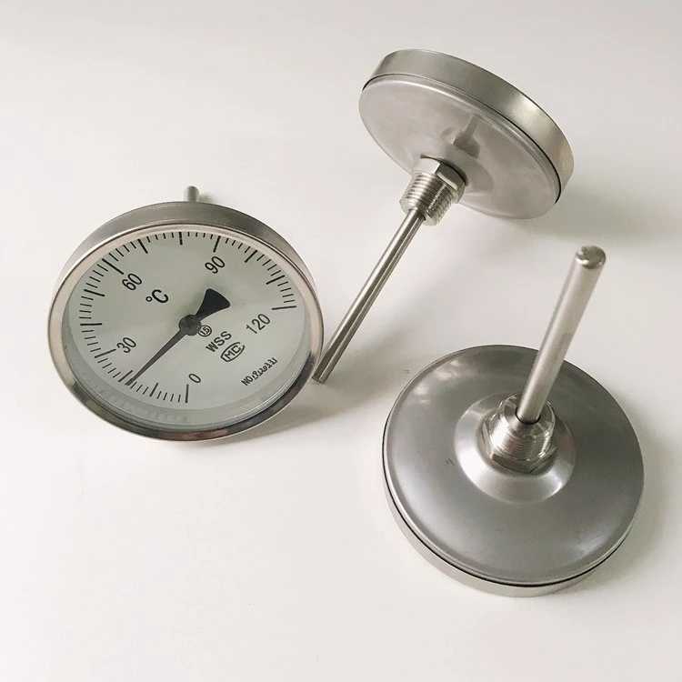 Wss IP65 Industrial Temperature Gauge Bimetal Thermometer Wss Industrial Temperature Gauge