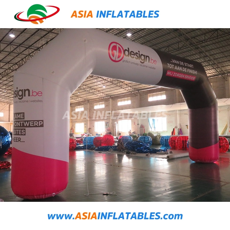 Customized Advertising Inflatable Arch with Magic Tape Logo