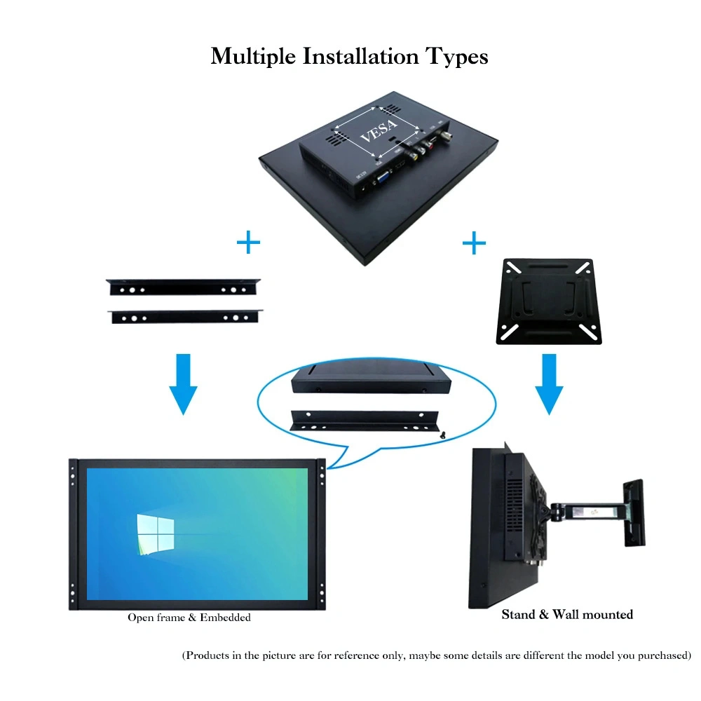 23.8 Inch 1920*1080 Non/ Capacitive Touch Screen Monitor with HDMI VGA LCD Display