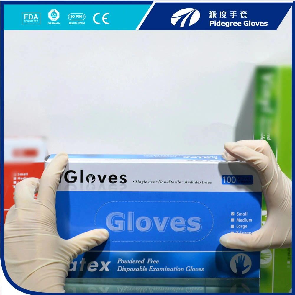 Medical Dispsoable Latex Gloves M=5.0gr Powder & Powder Free