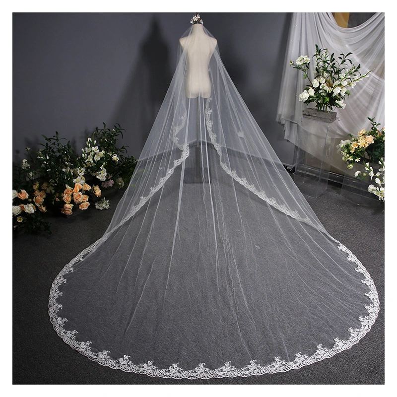 Beautiful Lace Big Tail Veil Long Bridal Wedding Veil Wedding Dress Wedding Accessory