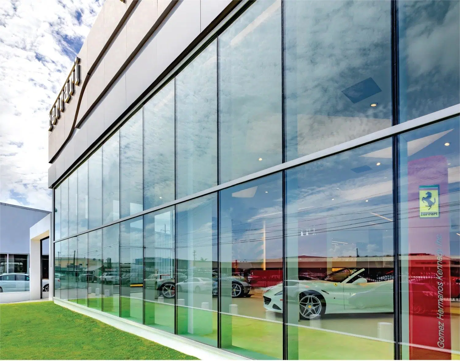 Double Glazed Exterior Stick Frame Aluminum Glass Curtain Wall