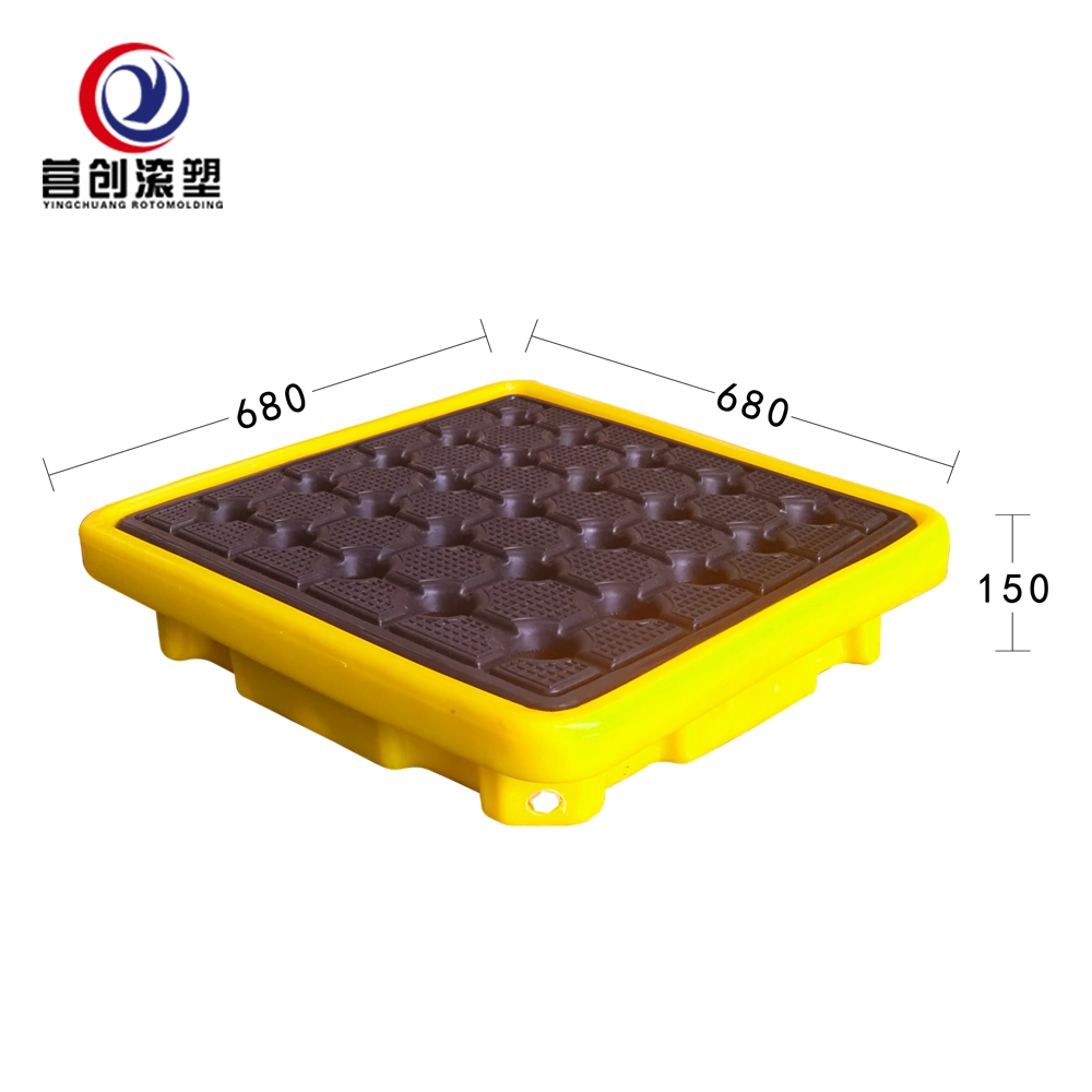 680*680*150 mm Spill Prevention Containment & Control Pallet, Oil Drums Spill Containment Pallet