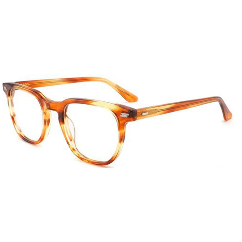 Design clássico Candy Color Acetato Brilhante Crystal Demi delicadeza óculos normais para Homens Mulheres estruturas ópticas