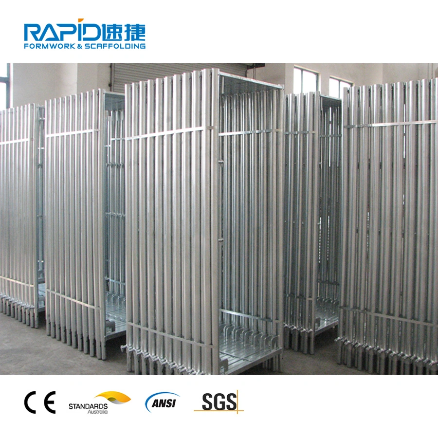 System Galvanized Steel Frame Shoring Used Ladder Scaffold Price for Sale