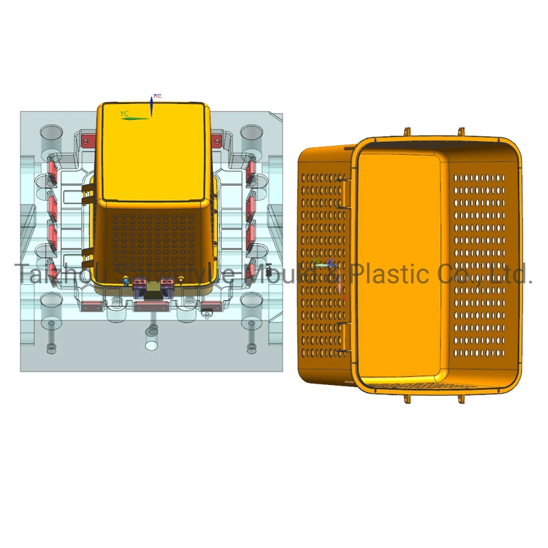 Polypropylene Basket Moulding Kitchen Utensils Plastic Container Box Mold Baskets Injection Mould