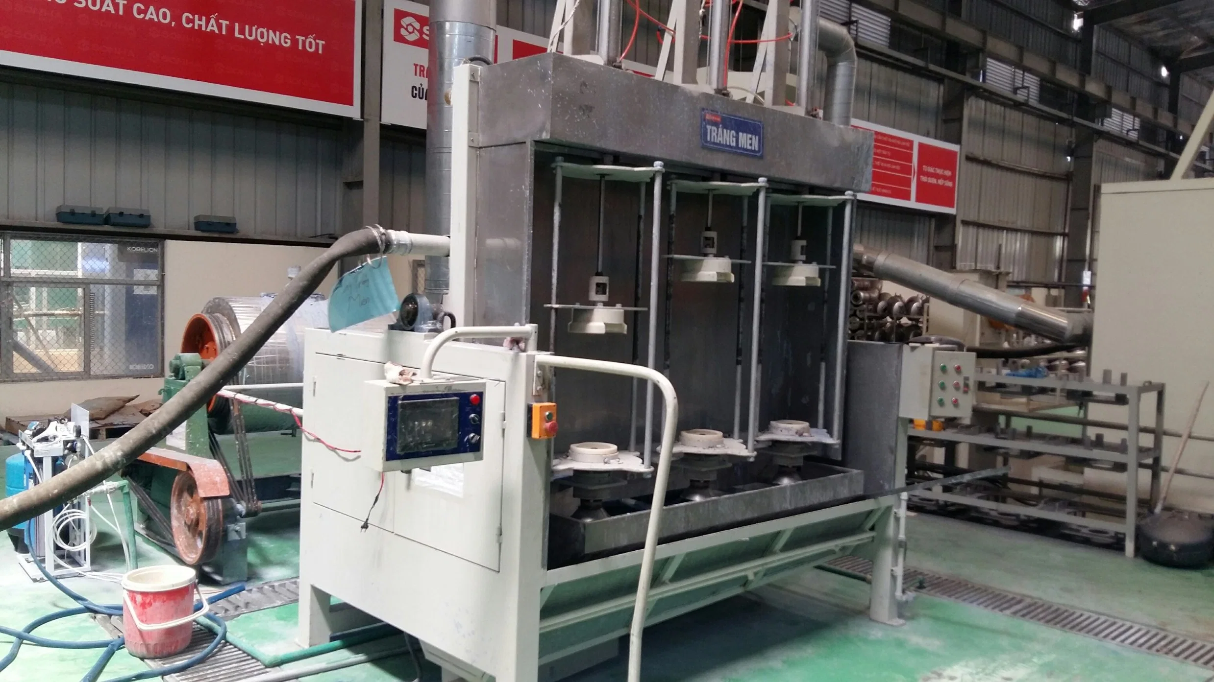 Automatic Powder Wet Enamel Coating Machine for Electric Heating