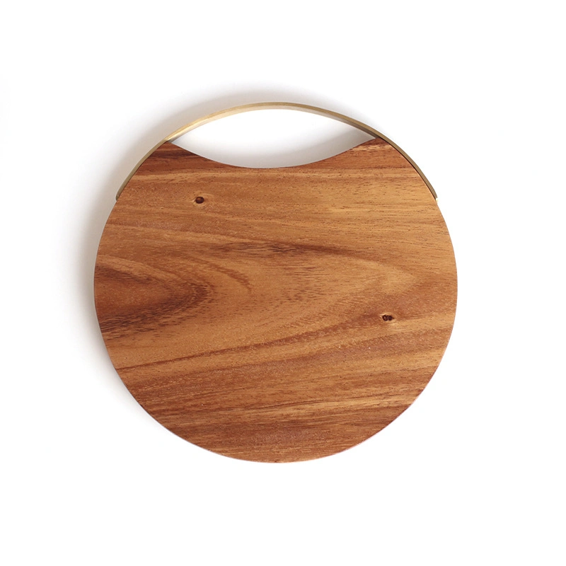 Japanese Creative Cutting Chopping Board Solid Wood Fruit Chopping Board Kitchen Household Round Cooked Food Tray