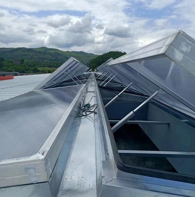 Claraboya de ventilación de humo y calor natural Sistema de ventilación de escape para el taller de fabricación de acero