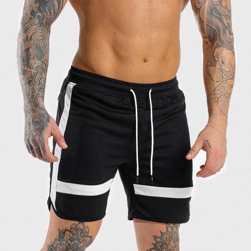 Men Fitness Sweatpants Shorts Man Summer Gyms Workout Male Breathable Mesh Quick Dry Sportswear Short