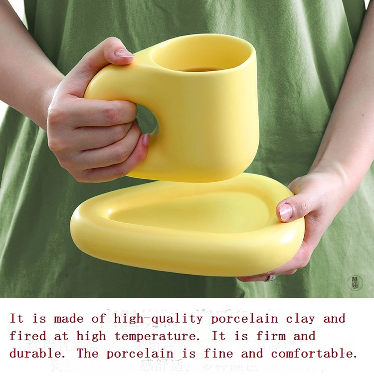 Wholesale/Supplier High-Grade Ceramic Coffee Cups and Saucers, High-Quality Personalized Cups