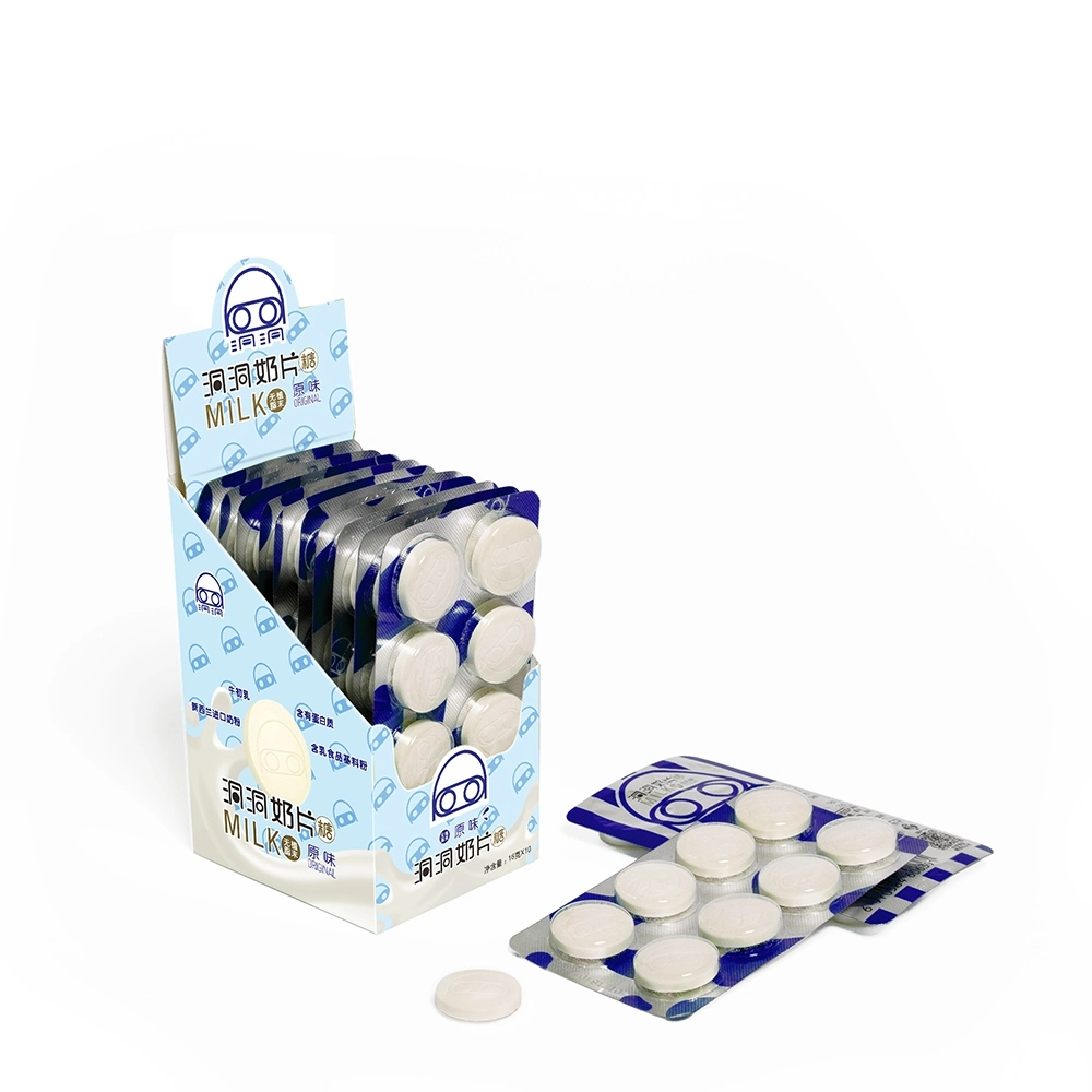 Vendedor de pastillas de leche caliente caramelos dulces confitería dulces