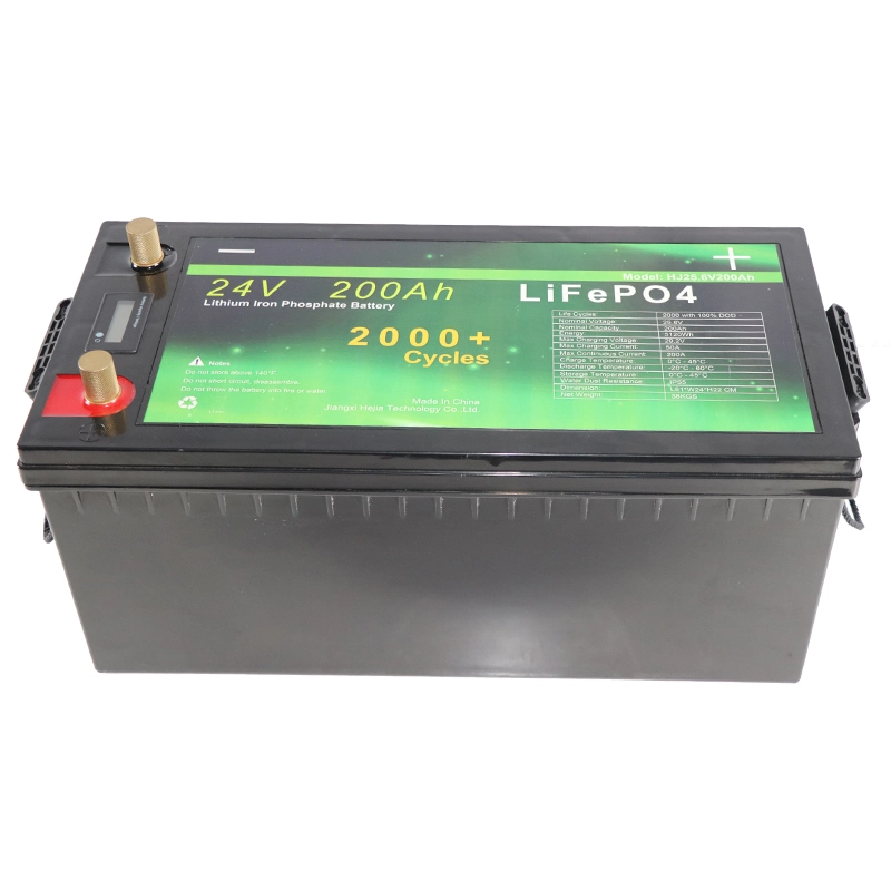 Tragbarer 24V Volt 200Ah Solar Lithium-Ionen-Akku LiFePO4 wiederaufladbar Für Speicherenergie