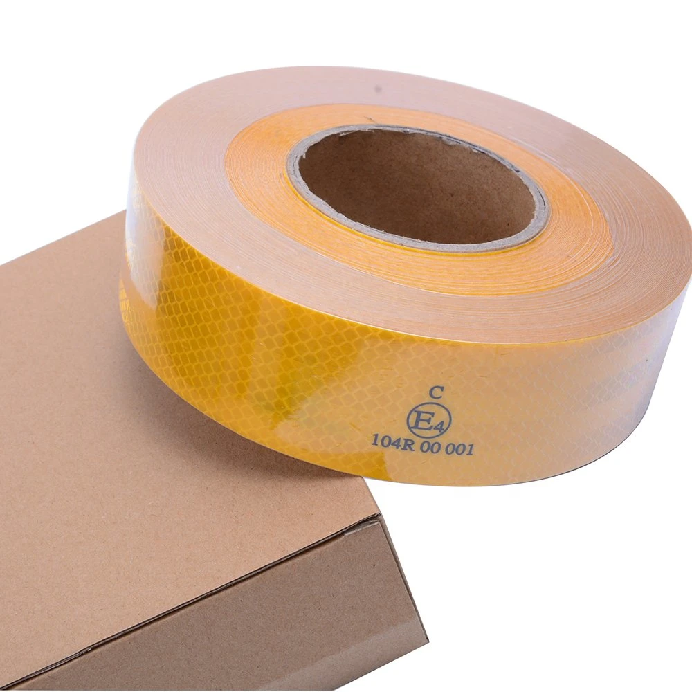 CE104r Certificated Reflective Vehicle Sticker, Adhesive Prismatic Reflective Warning Tape for Truck