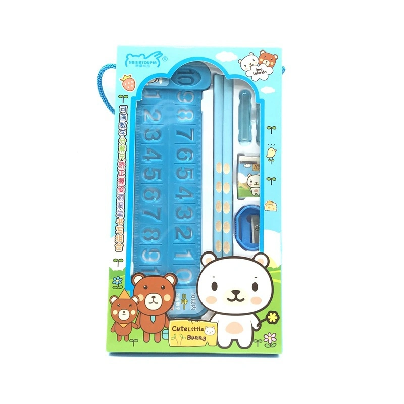 Colorful Children Stationery Set with Handle Erasers Best Gift for Kids