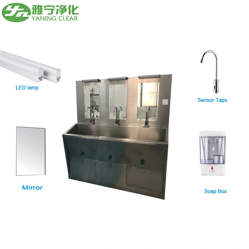 Yaning 2023 Hot Sale Hospital Instrument Surgical Sink Stainless Steel Hand Wash Sink