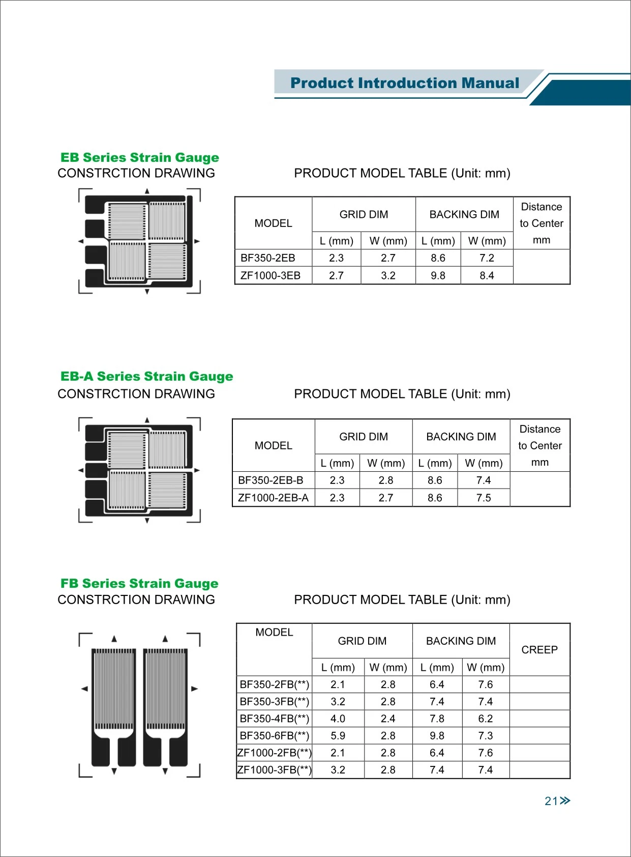 3eb Full Bridge Strain Gauge