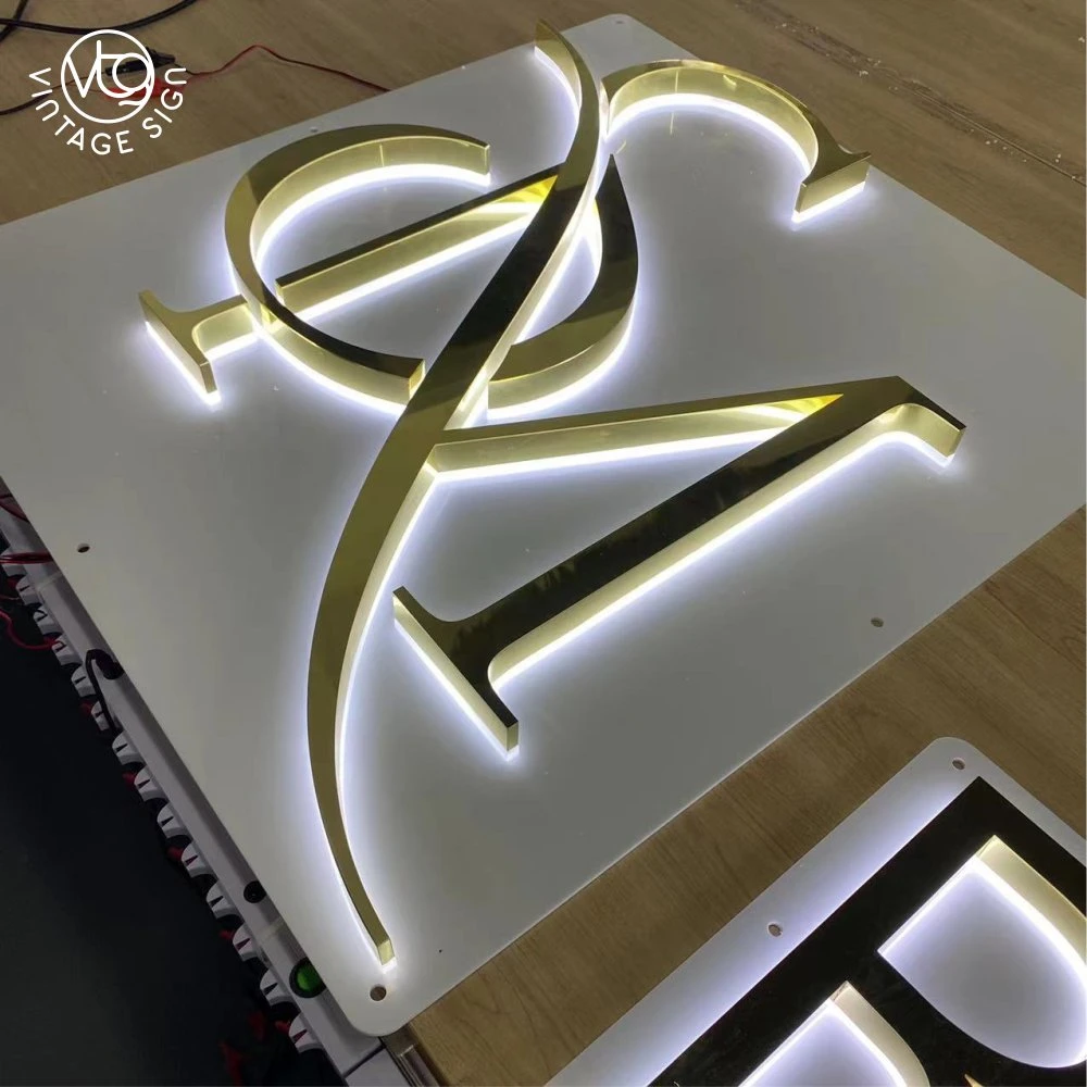 3D Back Light Letters Advertising Acrylic LED Letter Sign