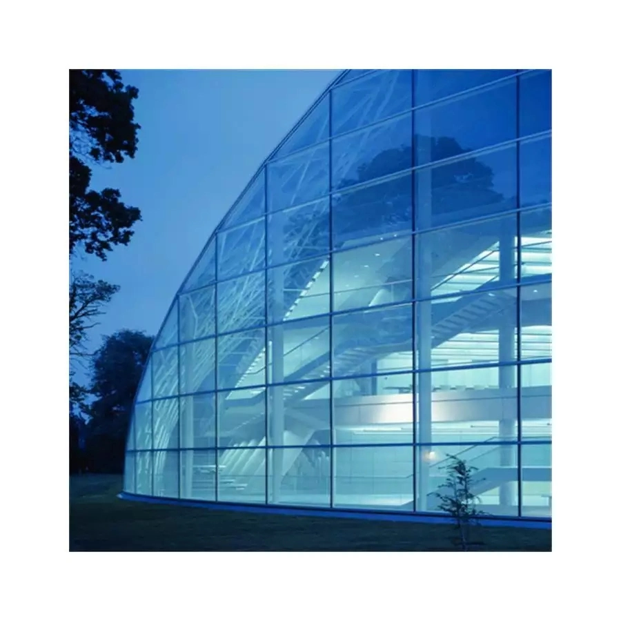 Aluminum Cladding Glass Facade Hidden Frame Curtain Wall Price