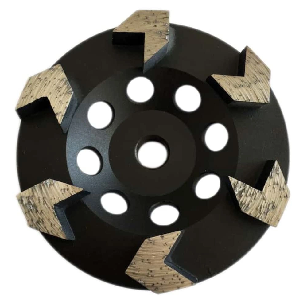 7 in. X 7/8-5/8 in. Non Threaded 10 PCS Arrow Segments Grinding Cup Wheel for for Concrete Epoxy Glue Mastic Paint and Coating