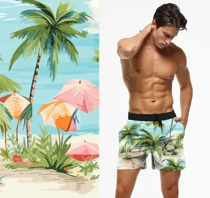 Factory Price 190t 210t Beach Pants Fabric 300t Men's Shorts Fabric Breathable Polyester Pongee Fabric