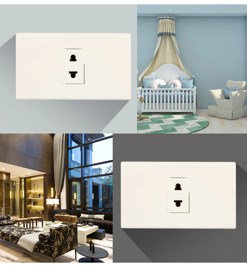 Wall 2 Pin Electrical Power Outlet for Thailand 250V 16A