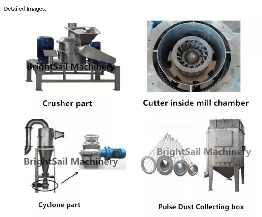 Brightsail Advanced Dry Leaf Grinder Machine Leaf Crushing Machine Moringa Leaf Powder Making Machine with CE