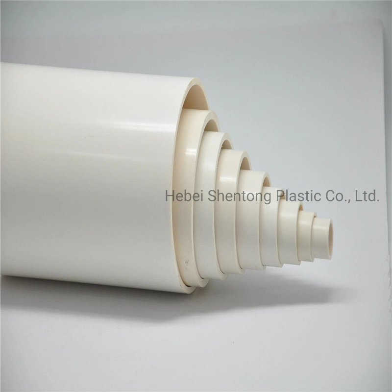 UPVC la cañería de PVC de 50mm 250mm 1200 mm certificadas ISO de tubo de suministro de agua del tubo de desagüe de PVC