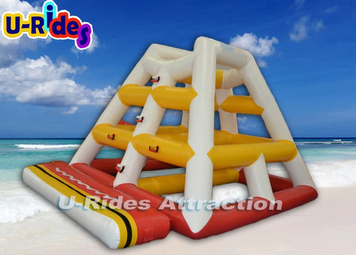 75 capacidad Fabricante de agua Juegos de agua flotante diapositiva de agua Inflatable Aqua Parque con certificación CE