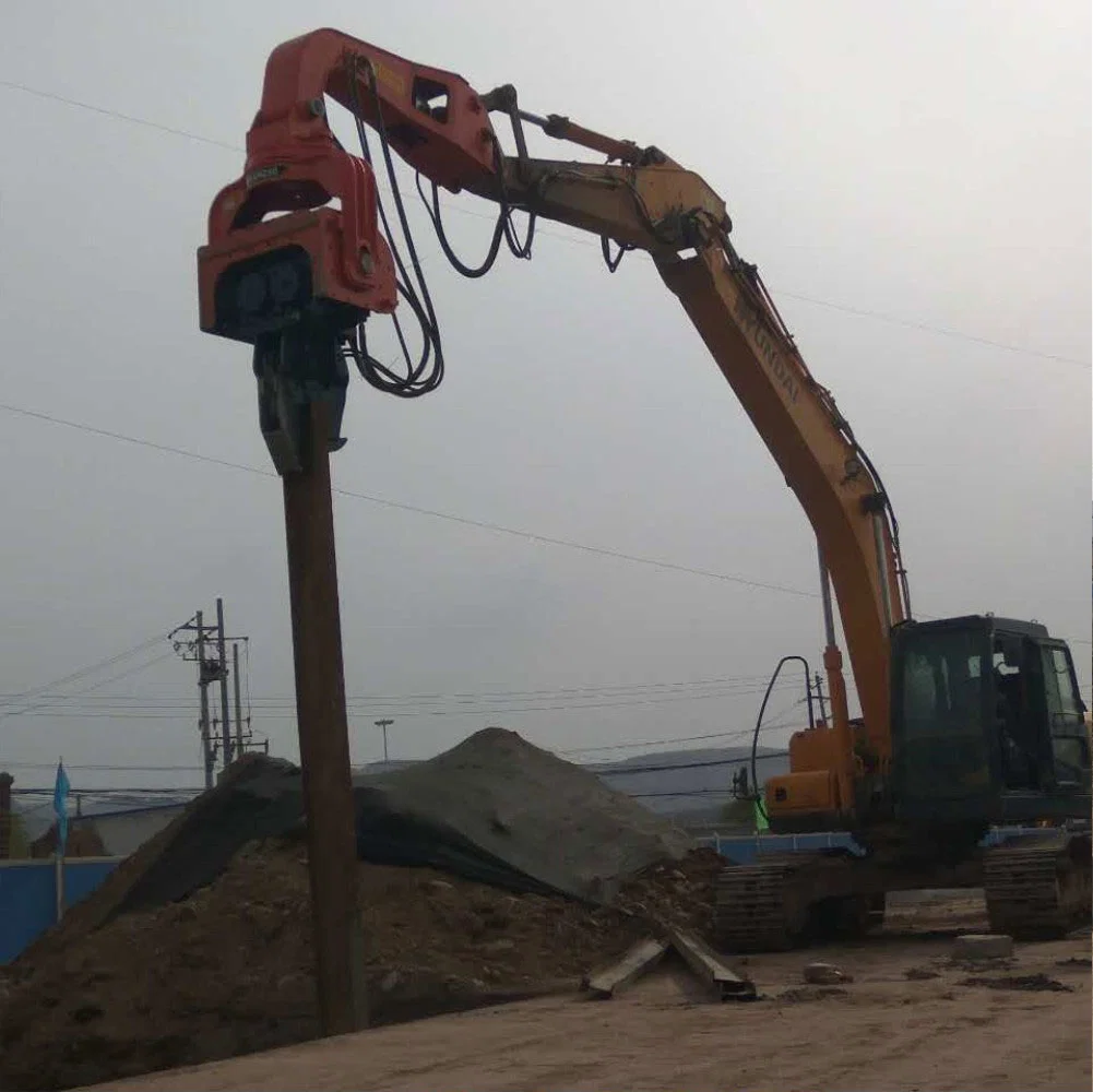 Excavator Parts Attachments Hydraulic Sheet Pile Driver for Pile Foundation