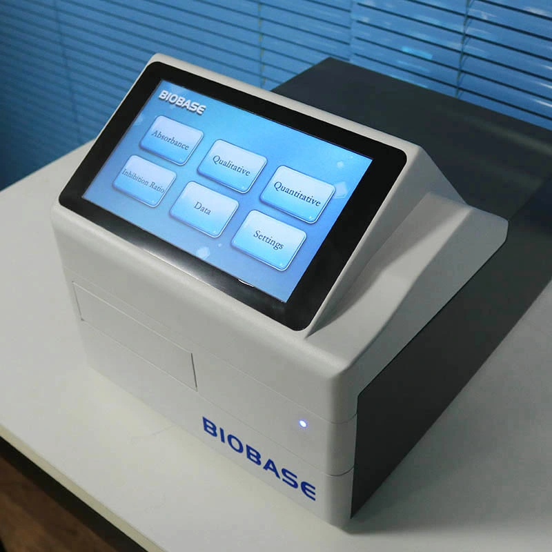 شاشة لمس LCD ملونة قياس 8 بوصات من Biobase، Elisa Microplate Reader لـ التمرين المعملي