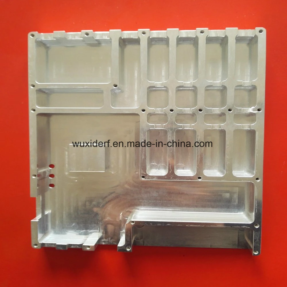 La molienda de mecanizado CNC Alodine chasis de aluminio con panel frontal