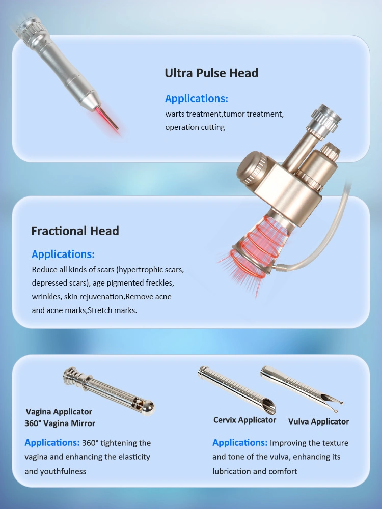 Potente Vertical portátil apriete Vaginal láser fraccional de CO2