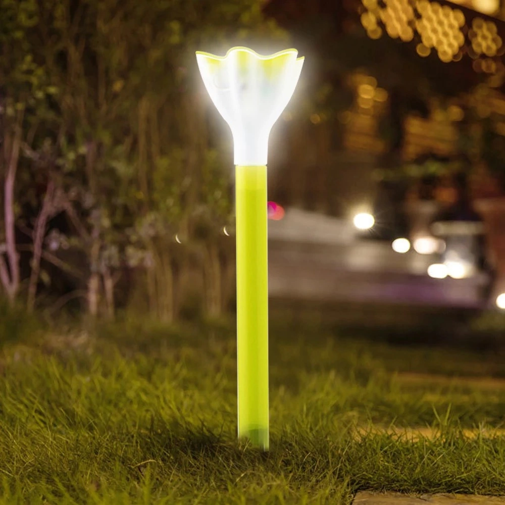 High quality/High cost performance Plastic Solar Flower Outdoor Ground Light Decoration Landscape Lights