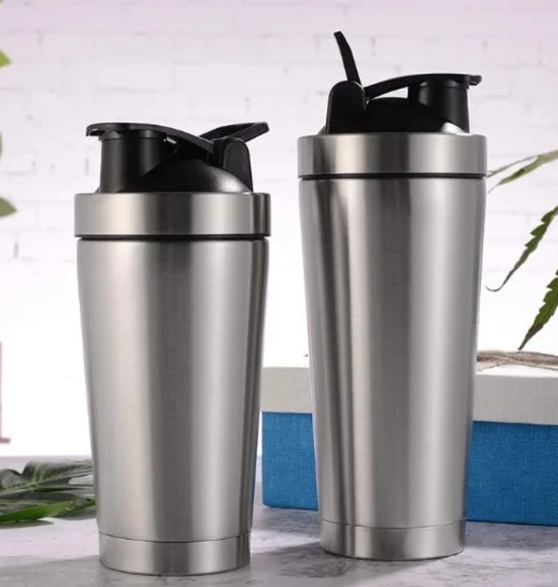 Insulated Stainless Steel Shaker Bottle with Blenders, Double Walled Vacuum Protein Mixes Shaker Cup