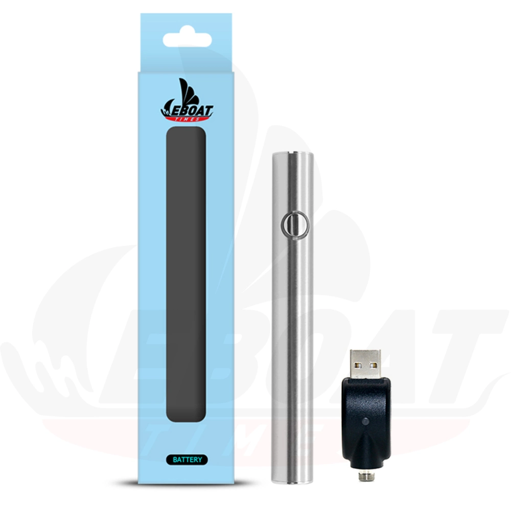 Etiqueta blanca de cartucho HHC de empuje de batería de temperatura variable 510 rosca Batería de lápiz Gold VAPE