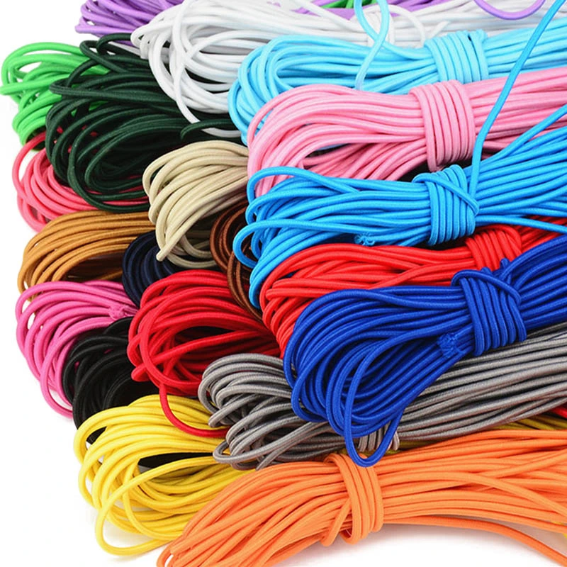 Abpf Customized 10mm Plastic Round Flat Bungee Jumping Cord for Sale Elastic Rubber Cord Packaging Rope