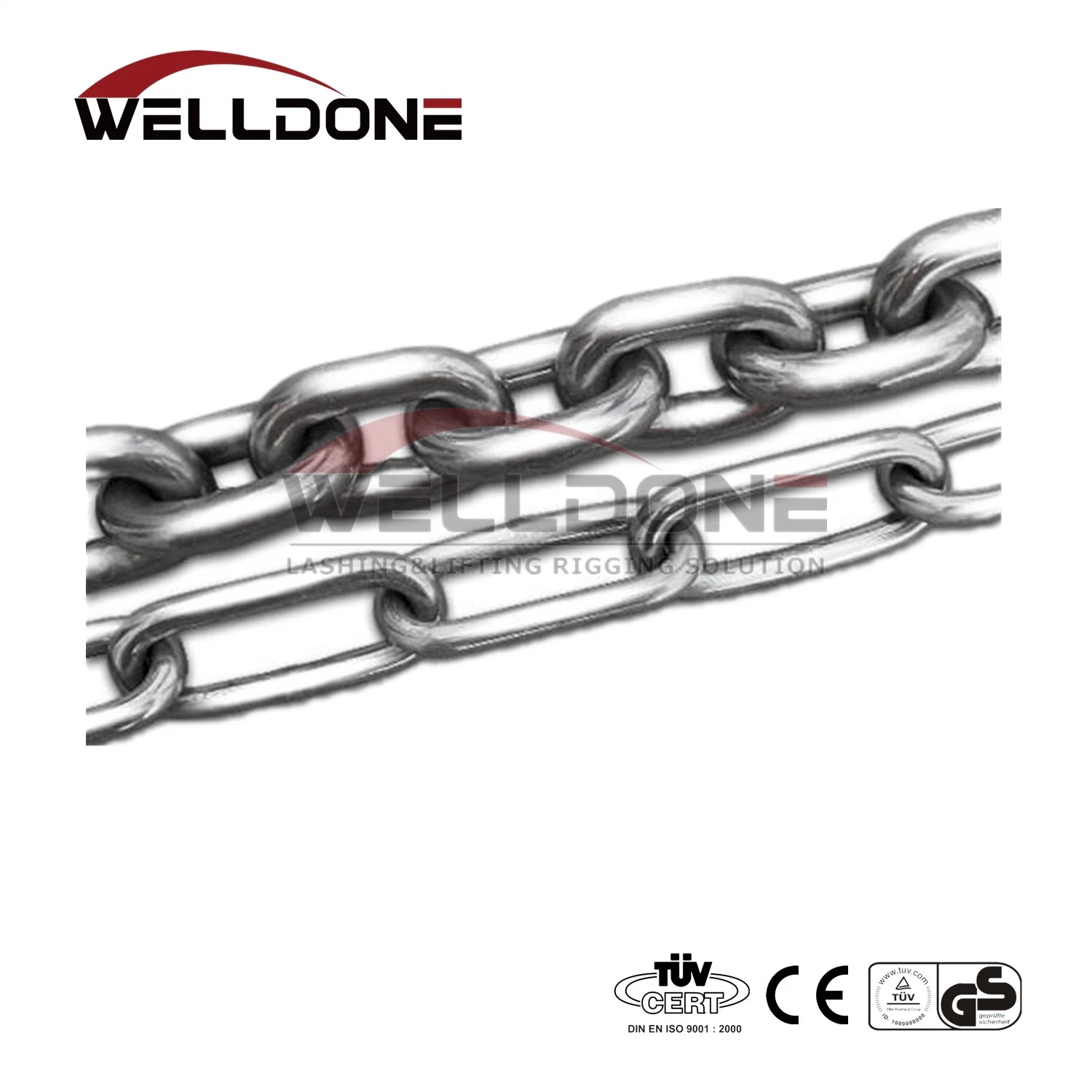 Galvanized Weld Link Chain DIN 766 From Factory