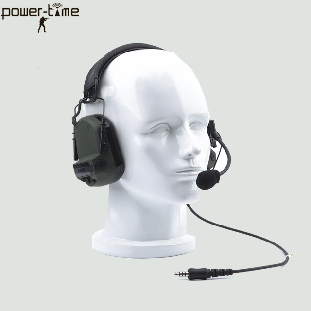 سماعة رأس حماية السمع التكتيكية SNR 28 ديسيبل مع اتصال كلام ممتاز