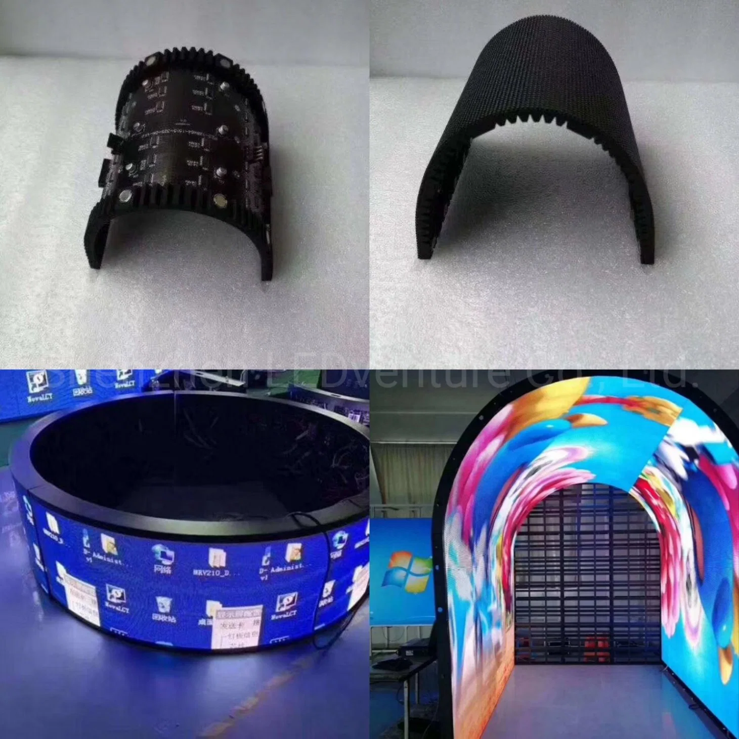 Full Color Indoor P1,25 Werbung Curved Digital flexible LED-Anzeige Modul