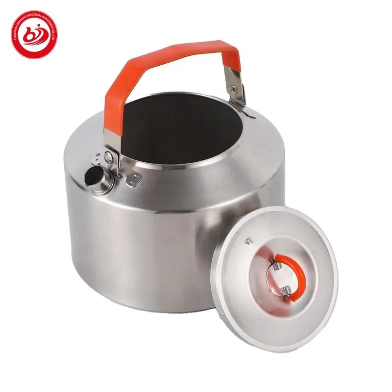 Utensílios Pot Pan Caminhadas Ferramentas para piquenique cozinhar Portátil Viagem em aço inoxidável Jogo de panelas de aço Camping Caminhadas Outdoor jogo de Chaleira