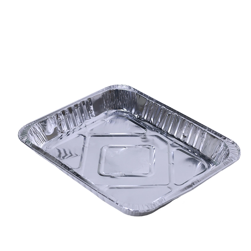 OEM Logo Aluminum Foil Food Containers Disposable Aluminium Foil Tray with Lids