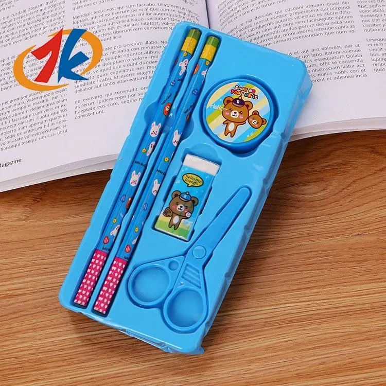 2023 New Kids Promotional Gifts Creative Stationery Five-Piece Set Stationery Toys Educational Toys