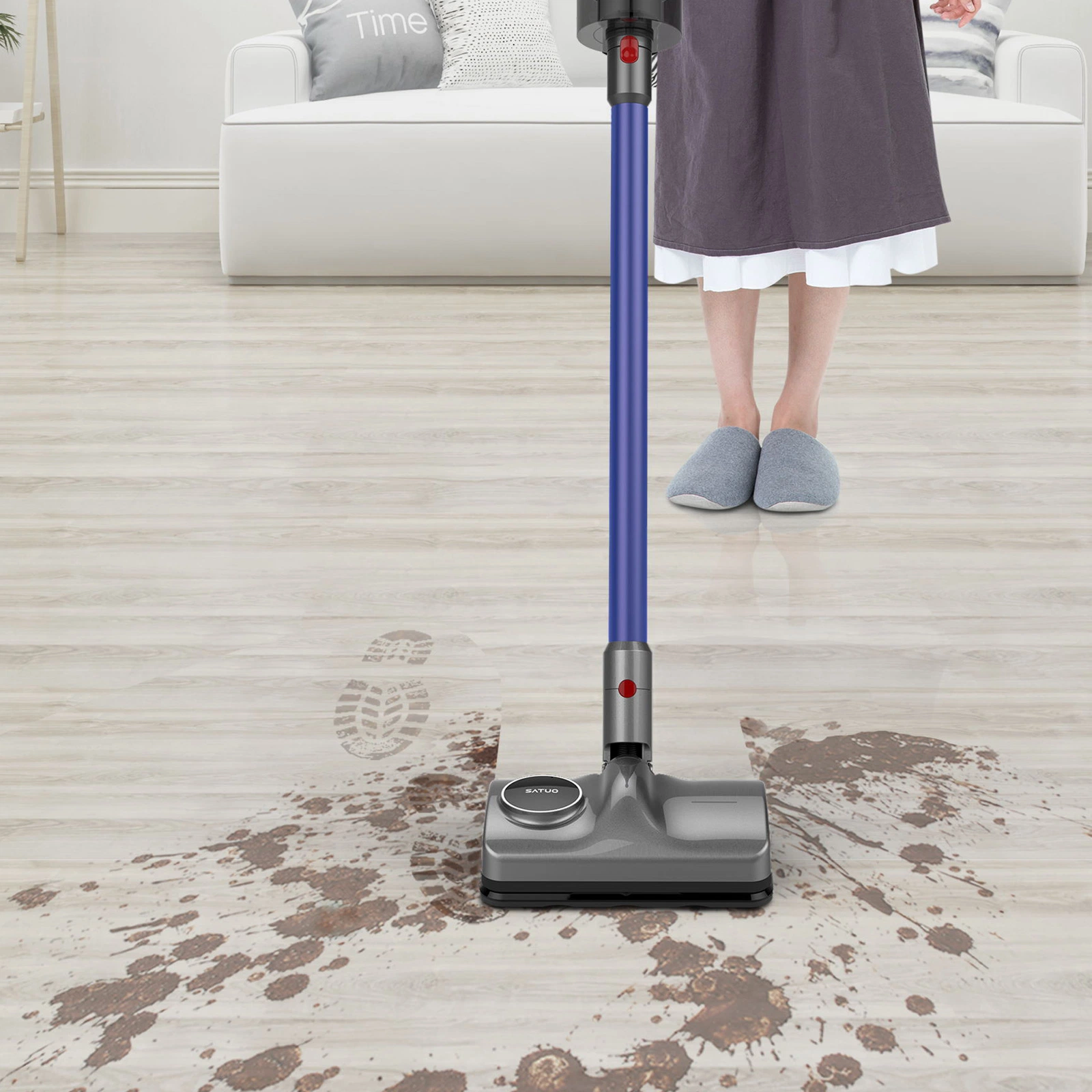 Aspirateur à balai électrique avec fonction de nettoyage à la vapeur en vente chaude pour Dyson.