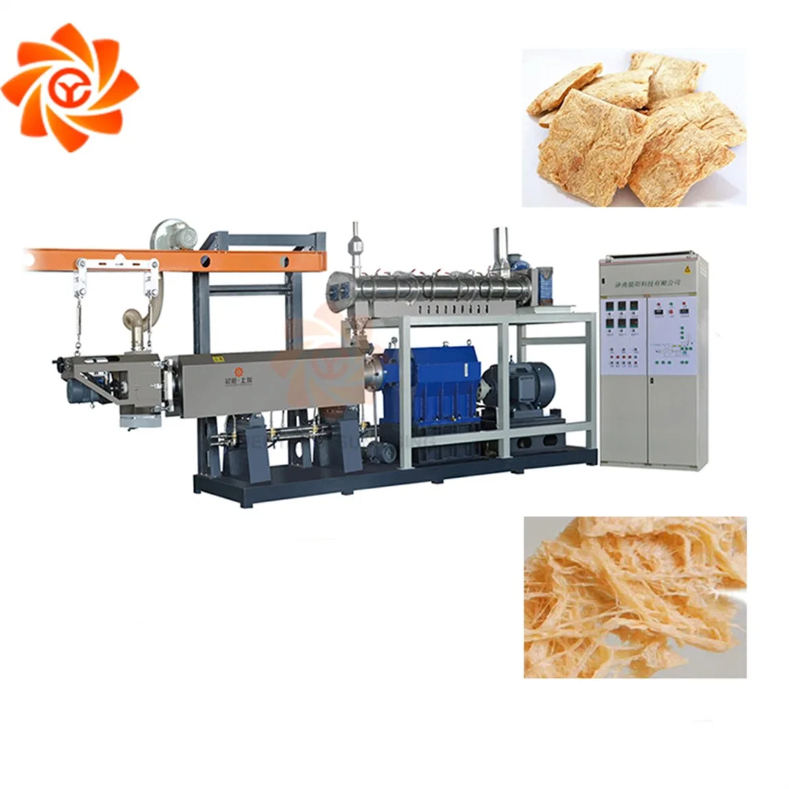 Máquina Extruir Soya Protein Strips Equipo de Extruir de granos de soja texturados