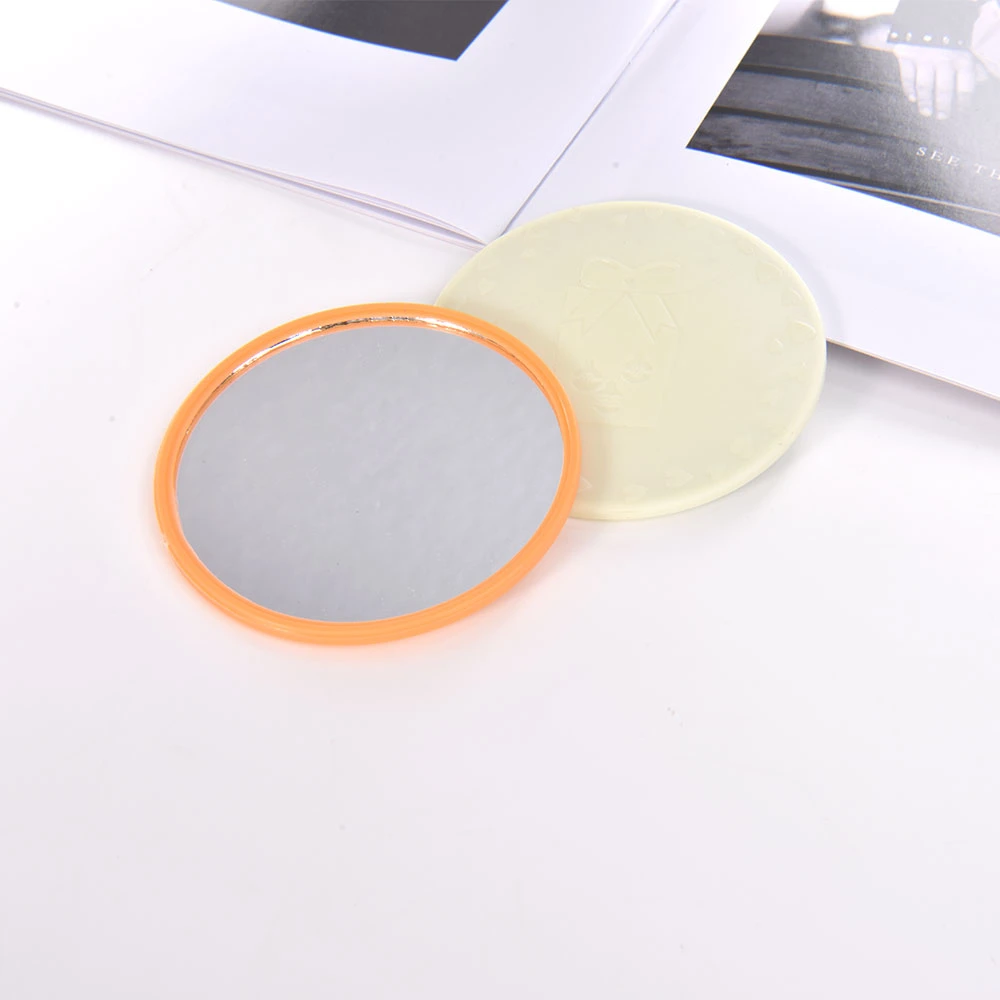 Single Side Compact Circle Travelling Makeup Glass Pocket Mirror