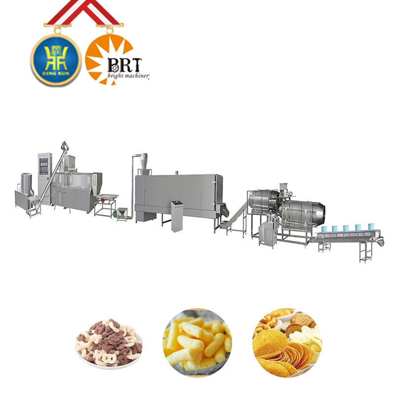 Flavored Expanded Bite Size Corn Snack Food Production Line Machinery